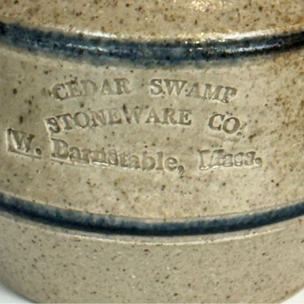 Cedar Swamp Stoneware Co Honey Pot Jar Handmade Pottery